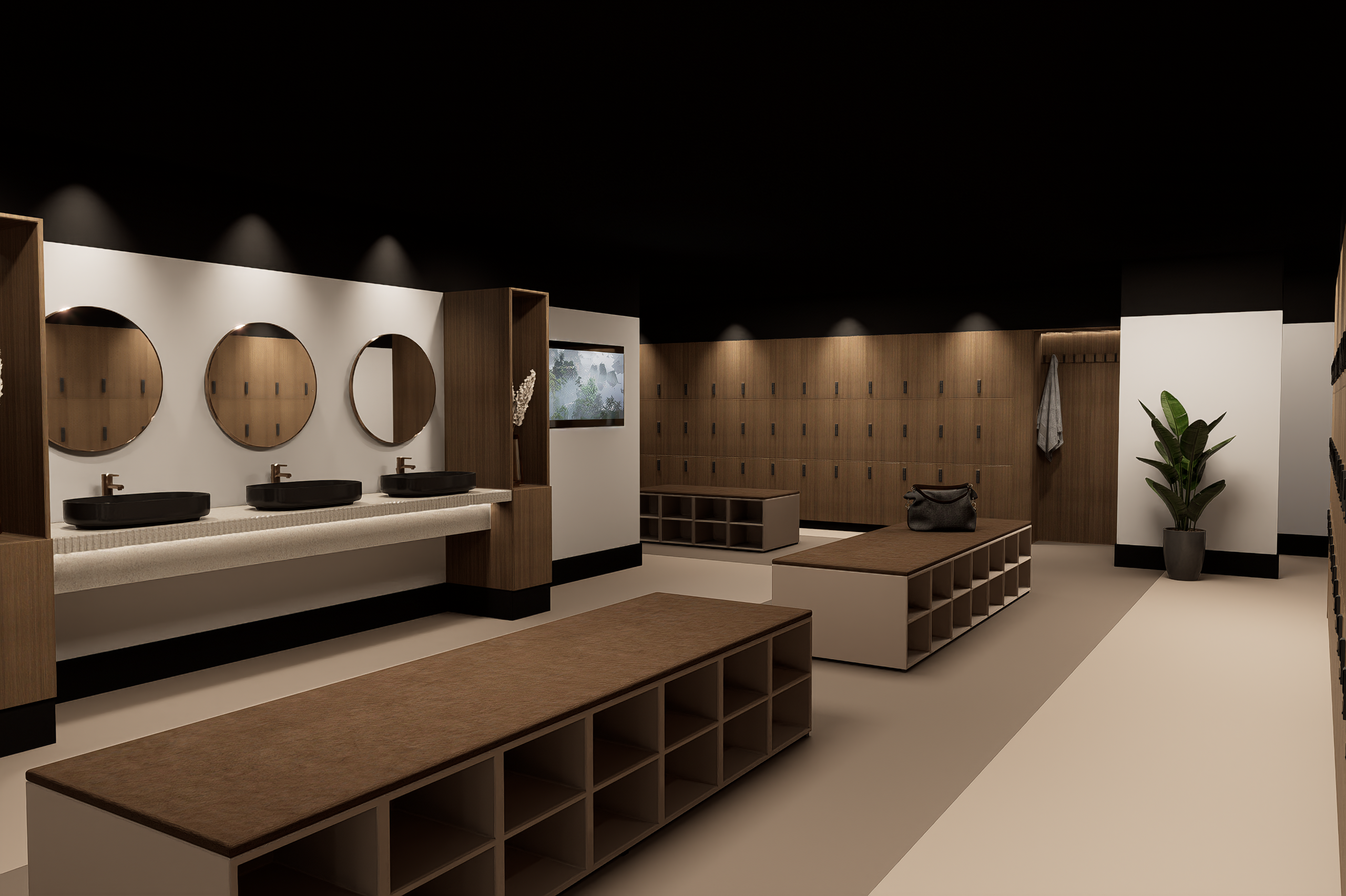 Kleedkamer inrichting